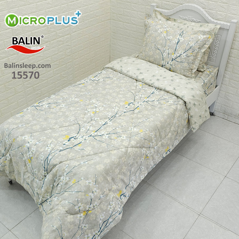 روتختی یکنفره گل بهاری کرم میکروپلاس