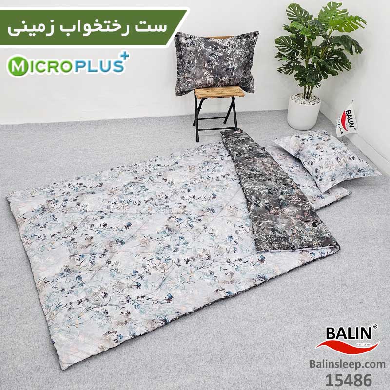 ست رختخواب زمینی دورو طرح قاصدک میکروپلاس